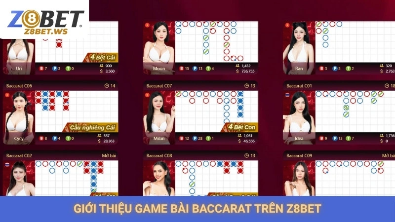 Giới thiệu game bài baccarat trên Z8bet