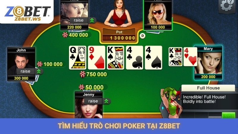 Tìm hiểu trò chơi Poker tại Z8bet