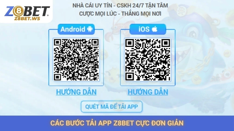 Các bước tải app Z8bet cực đơn giản
