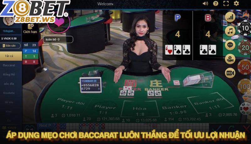 Áp dụng mẹo chơi baccarat luôn thắng để tối ưu lợi nhuận